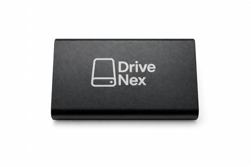 DriveNex SSD 2To | Disque dur externe | 2 téraoctets | Convient à tous les systèmes d'exploitation | Stockage de données | Disque dur externe portable | Disque dur externe externe (noir)