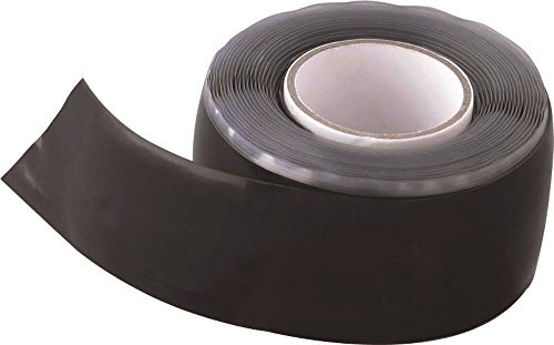 AGI Robur AGI231101 - Cinta de silicona autovulcanizante (25 mm x 3 m), color negro