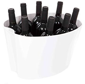 Koala 6199bb01 Sektkühler Acryl Blickdicht weiß