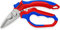 Knipex Tijeras de electricista anguladas con fundas multicomponentes, reforzadas con fibras de vidrio 160 mm 95 05 20 SB