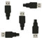 Ainkou 5 Sets USB Type A 4 Pin Male Jack Connector Adapter Plug Socket Connector Solder Welding Plate for DIY USB Power Supply Breadboard