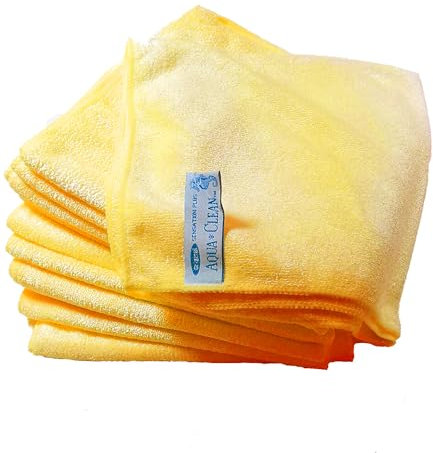 Aqua CLEAN Sensation Plus Mikrofaser Universal Reinigungstücher Gold 10 Set Allzweck Tücher