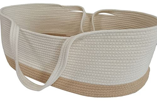 Yuehuamech Baby Moses Korb Tragbar Babybett Handheld Moses Korb Baumwollseil Säuglingsbett Carrycot Babywechseltisch Baby Schlafsack für Outdoor Reise Auto