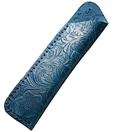 DONGKER Leather Pen Case,Vintage Fountain Pen Sleeve Holder for Two Ballpoint Fountain Rollerball Pens Pencils