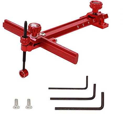 DONGKER Vista de arco recurvo, vista de arco recurvo en forma de T de 6 pulgadas para tiro in aluminio con arco ajuste rápido accesorios de tiro con arco