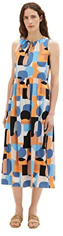 TOM TAILOR Dam 1036669 klänning, 31817-Abstract Retro Shapes Design, 40, 31817 – Abstract Retro Shapes Design, 40
