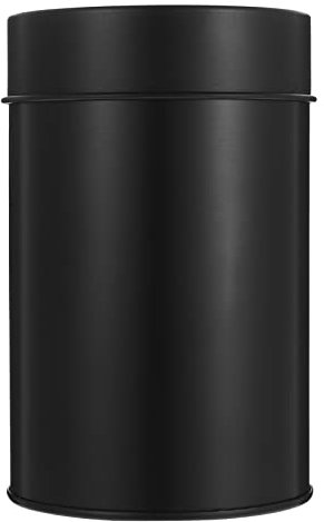 Botes de té de lata con tapas dobles herméticas, hojalata redonda recipientes de cocina para té suelto, café, especias de ()