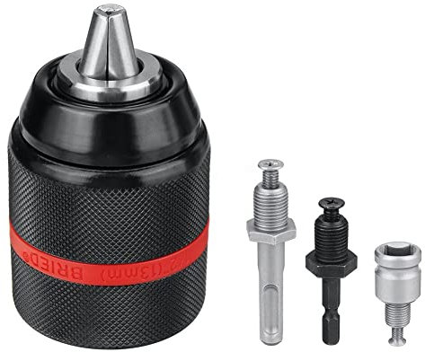 Hopbucan Metal Heavy Duty 13mm Keyless Drill Chuck Hex/SDS/Socket Square Female Adaptor Hardware Tool Professional