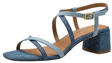 Tamaris Sandalette Damen Vegan Elegant blau,EU 40
