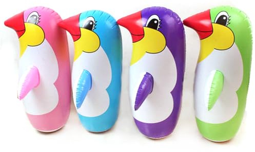 Vdaxvme Giocattolo gonfiabile in PVC 36 cm/45 cm/70 cm per bicchiere pinguino cartone animato realistico e creativo per bambini regali per bambini piscina festa in spiaggia decorazione gonfiabile
