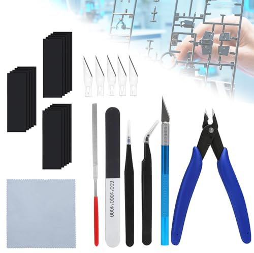 KQDRAVINE Pince Coupante Modelisme Kits de Modélisme Kit Maquette, Convient aux Passionnés de Modélisme, Construction, Automobile, Aéronautique, Modélisme, Réparation et Fixation