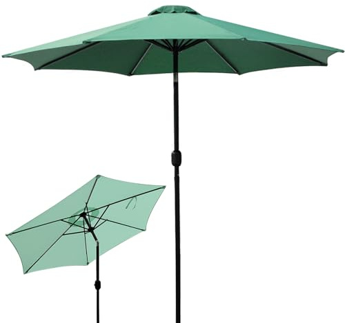 DEWEL Sombrilla Jardin, Parasol Terraza Exterior, Sombrilla Playa (Verde)