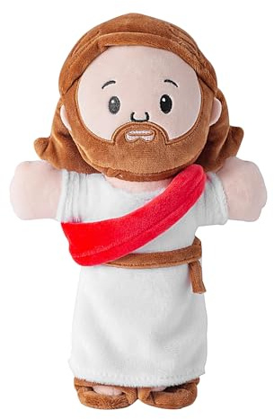 Générique Peluche Jésus de Dessin animé – Délicieux Jésus en Peluche, pour, Beaux Accents de Broderie, matériau en Peluche Douce | Coussin décoratif pour Salon, canapé, Salle de Jeux, Chambres d'