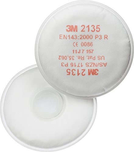 3M 2135 P3R Staubfilter, 25mm x 305mm x 1340mm, Weiß, 10 Stück