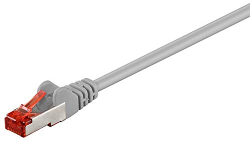Goobay 93650 CAT 6 Câble de Liaison, S/FTP (PiMF), Gris, 7.5m Longueur
