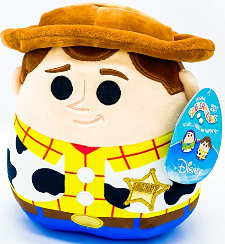 Disney Toy Story Squishmallow Woody 20,3 cm Kelly Toys superweiches gefülltes Plüschtierkissen