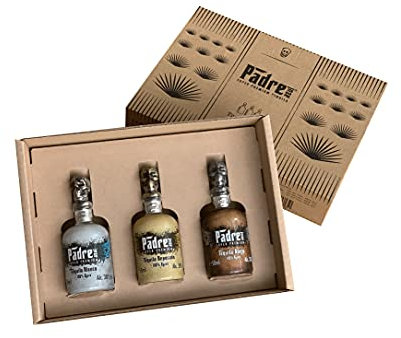 Padre Azul Mini Tasting Set Padre Azul Mexikanischer Tequila Blanco/Reposado/Anejo 3x5cl in Geschenkpackung Spirituose (1 x 150 ml)