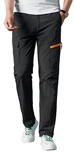 Herothorn Homme Pantalon de randonnée pour d'extérieur Léger à séchage Rapide Stretch pour Le Trekking la pêche Le Cargo Tactique Militaire Randonnée Chasse