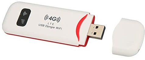 VBESTLIFE 4G LTE USB Dongle WiFi, Enrutador WiFi Portátil Compatible con 10 Usuarios para la Oficina de Viaje en Casa, Compatible con LTE B1 B3 B5