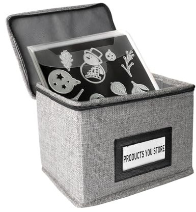 Mingting Die Cut Storage Box,Die Cut Storage Organizer,Fully-Padded Inside with Sturdy Construction, Magnetic Sheets for Dies Storage ,Scrapbooking Paper,Picture,Photo(no magnet sheet)
