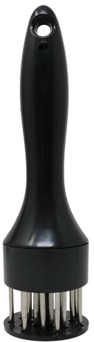 yueton 1 aguja de carne tierna de acero inoxidable para pinchar carne de acero inoxidable para carne de res, cerdo, filete, cerdo, pollo, aves de corral, filete de pescado