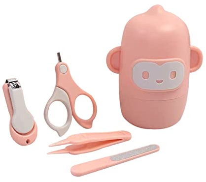 RORPOIR Nagelknipser Für Junge Mädchen Mit Feile Pinzette Und Aufbewahrungstasche Kindgerechter Nagelknipser Mit Ergonomischem Griff Für Neugeborene