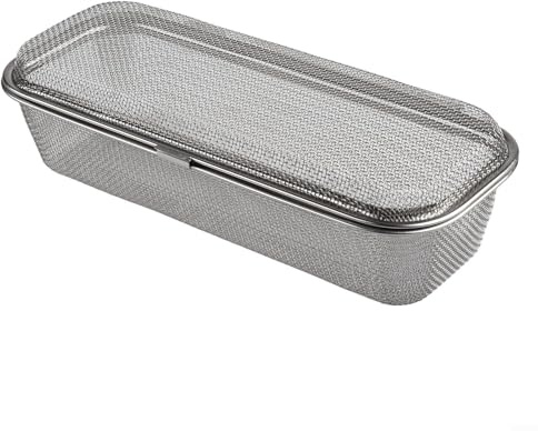 Cestello efficiente in acciaio inox per lavastoviglie, per organizzare posate e piccoli utensili (L)