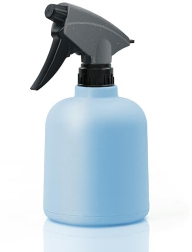 Plant Mister Spray Bottle - 600ML Plastic Plant Mister Indoor Trigger Water Spray Bottle Refillable Mist Watering Can for Plants Flower Gardening Cleaning house (Blue)