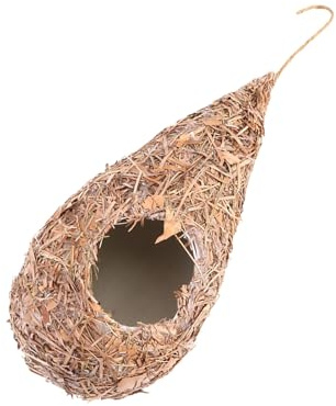 DOITOOL Nid D'oiseau Artificiel en Tressé pour Élevage Oiseaux, Nid de Reproduction Suspendu Décoratif pour Cage ou Balcon