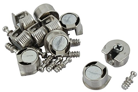 uxcell 20mm Thread Cam Lock Alloy Shelf Support Holder Bracket Stud Pin 10pcs