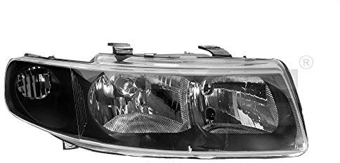 Faro Izquierdo TYC Negro Halógeno para Seat Leon/Toledo II