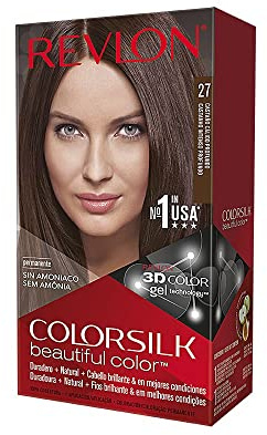 Revlon – Colorsilk Beautiful Color, Coloración Capilar Permanente, con Keratina y Aminoácidos, Color Intenso, Larga Duración, Sin Amoníaco, Resultado Natural, Tono 27 CASTANO CALIDO PROFUNDO
