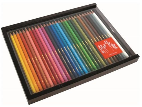 Caran d'Ache Swisscolor Wooden Box 30 Pins
