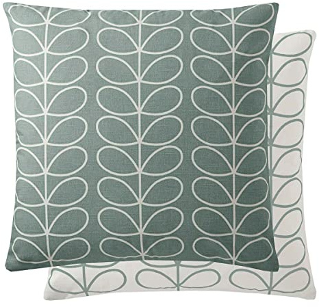Orla Kiely Linear Stem Large Cushion, 50x50cm Colour: Orla Kiely Cool Grey