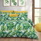 Velosso Tropical Palm Leaves Floral Easycare Bedding Set with Pillowcases (Green, Double)