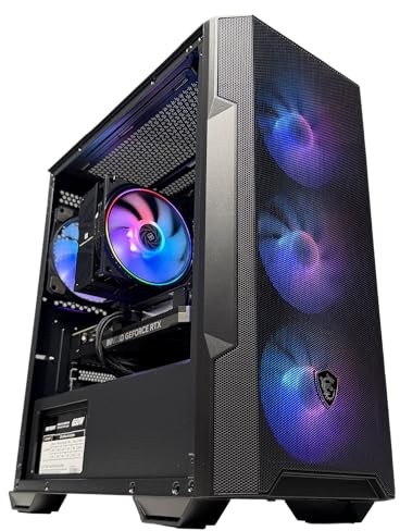 Golook PC Gaming Tokyo 3.2 - Ryzen 5 5600X / 16GB RAM / 1TB NVME M.2 / RTX 5060 8GB / B550M / 5 Ventole Raffreddamento - Computer Fisso