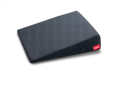 SONNO+ Cuscino a Cuneo per Sedia Ufficio 40x40 cm (da 9 a 1 cm) – Cuscino Ergonomico Sedia Ufficio Ortopedico Postura, Cuscino per Sedia da Ufficio Alta Densità, Sfoderabile Traspirante Made in Italy