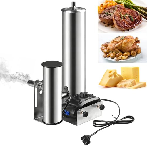 Kaltrauchgenerator aus Edelstahl, Elektrisch Rauchgenerator mit Pumpe, Tragbares Räucherofen Elektrisch Zum Räuchern von Lebensmitteln und Fleisch, BBQ Rauch-Erzeuger
