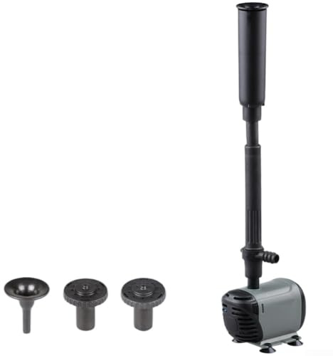 Bomba de estanque, bomba de fuente de agua sumergible para jardín, estanque de peces, función de agua, fuente de paisajismo, sistema de circulación de acuario (EQB-600P)