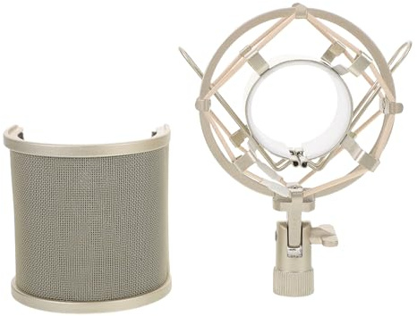 Baluue Filtro Anti-pop u Per Microfono Schermo Di Isolamento Acustico Telaio Antivibrazioni Schermo Per Microfono