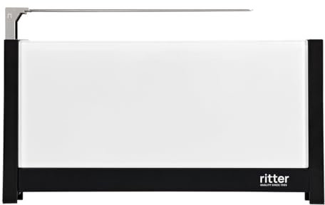 ritter volcano 5 Langschlitz-Toaster mit Brötchenaufsatz, extra schmal, Made in Germany, Weiß