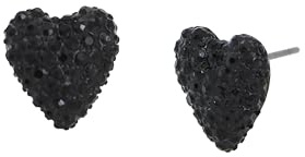 Betsey Johnson Heart Stud Earrings
