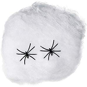 Guirca 16878 - Telaraña Blanca Extensible para decoración de Halloween