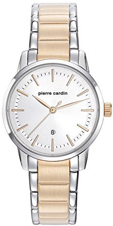 Pierre Cardin Damen Analog Quarz Uhr mit Edelstahl Armband PC901862F05