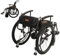 MobiQuip All Terrain, Lightweight, Folding, Manual Self Propelled Aluminium Wheelchair, 24 Inch Mountain Bike Style Pneumatic Tyres, Easy Compact Folding Black Frame, Weighs Just 12.5kg, 16 inch Seat