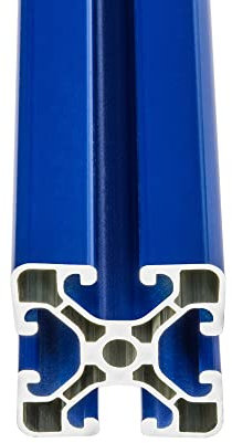 SCHMIDT systemprofile 1000mm Aluminium Profil 40x40mm Nut 8 Strebenprofil Blau 4040 Alu Konstruktionsprofil
