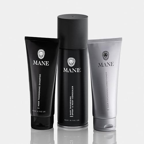 Mane Hair Thickener 200 ml with a Shampoo and Conditioner (Dark Brown)