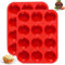 BREEZO 2 PCS 12-Cavity Silicone Muffin Trays, Non-Stick Muffin Moulds Muffin Cupcake Tin for Making Muffin Cakes Pudding Bread Chocolate Cupcakes Bakeware