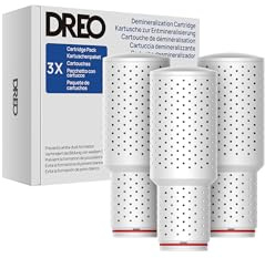 Dreo desineraliseringspatron 3-pack för luftfuktare, kompatibel med Dreo luftfuktare HM311/311S/524/524S, förhindrar mineraluppbyggnad, filtrera hårt vatten, eliminera vitt damm