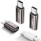 VIOY 3 Pack Lightning to USB C Adapter for iPhone 15/16 Pro Max Plus, Samsung, iPad, Nintendo Switch, Type C to Lighting Female Charger Converter, Support Charging & Data Transfer, Not for Audio/OTG